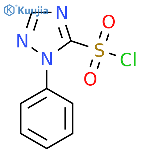 1-phenyl-1H-1,2,4-triazole-5-sulfonyl chloride structure