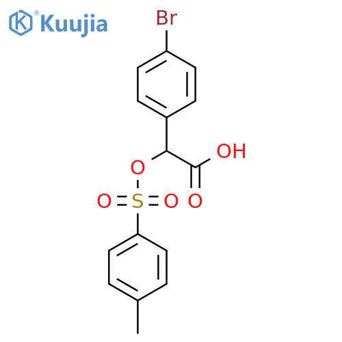 2-(4-Bromophenyl)-2-[(4-methylbenzenesulfonyl)oxy]acetic acid structure