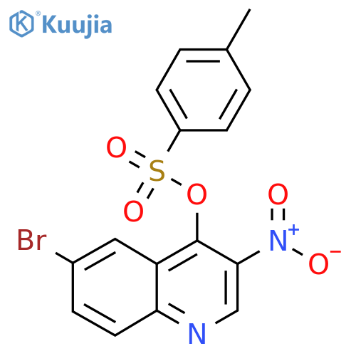 6-Bromo-3-nitroquinolin-4-yl 4-methylbenzene-1-sulfonate structure