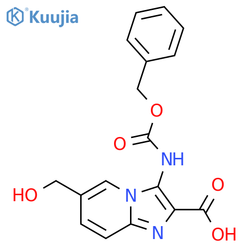 3-{(benzyloxy)carbonylamino}-6-(hydroxymethyl)imidazo1,2-apyridine-2-carboxylic acid structure
