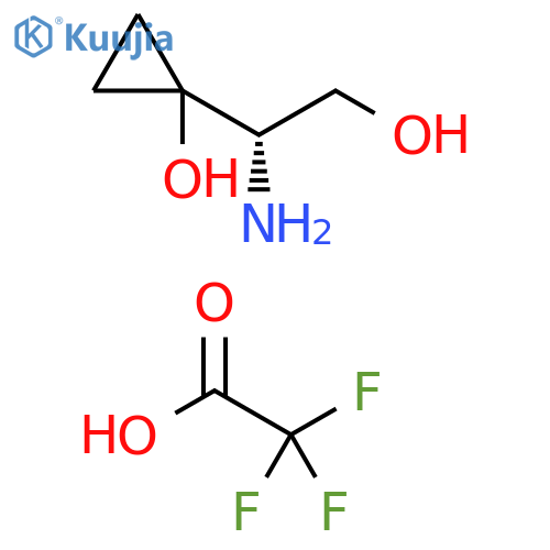 Cyclopropaneethanol, β-amino-1-hydroxy-, (βS)-, 2,2,2-trifluoroacetate (1:1) structure