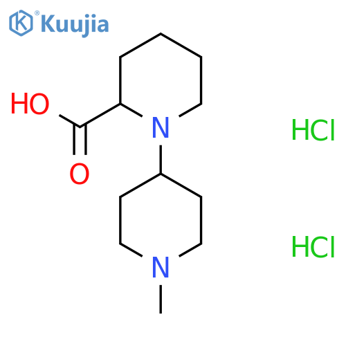 1'-Methyl-[1,4'-bipiperidine]-2-carboxylic acid dihydrochloride structure