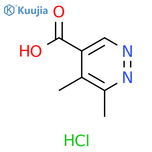 4-Pyridazinecarboxylic acid, 5,6-dimethyl-, hydrochloride (1:1) structure
