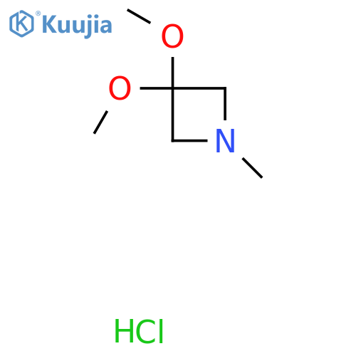 3,3-Dimethoxy-1-methylazetidine hydrochloride structure