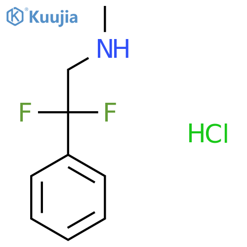 (2,2-Difluoro-2-phenylethyl)(methyl)amine hydrochloride structure