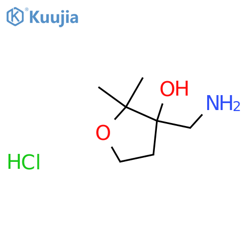 3-(Aminomethyl)-2,2-dimethyloxolan-3-ol hydrochloride structure