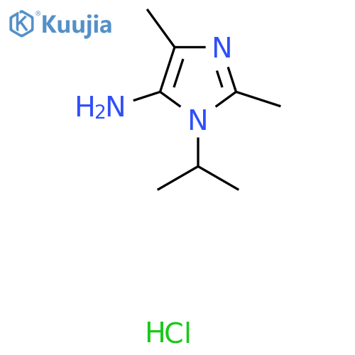 2,4-dimethyl-1-(propan-2-yl)-1H-imidazol-5-amine hydrochloride structure