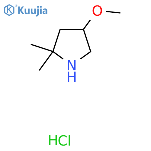 4-Methoxy-2,2-dimethylpyrrolidine hydrochloride structure