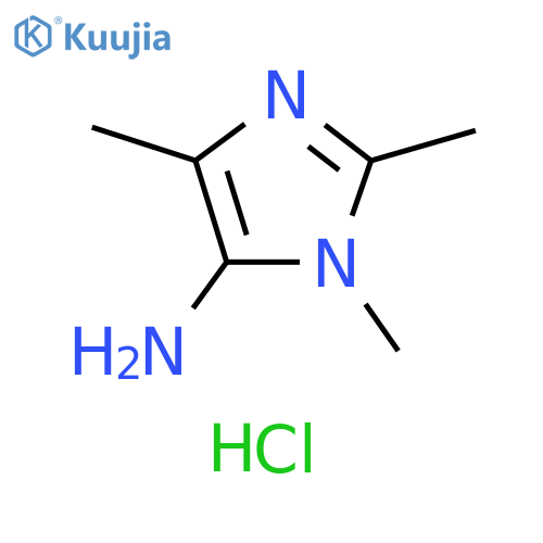 1H-Imidazol-5-amine, 1,2,4-trimethyl-, hydrochloride (1:1) structure