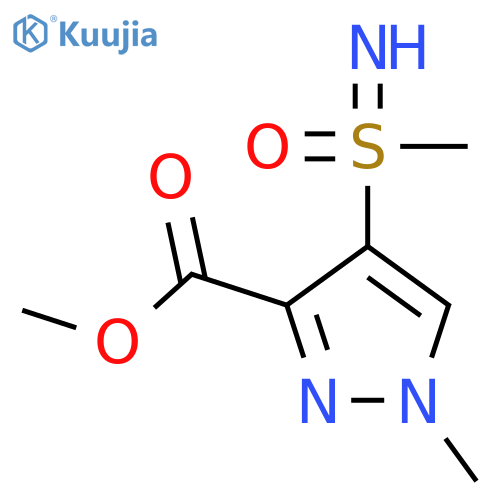 methyl 4-imino(methyl)oxo-lambda6-sulfanyl-1-methyl-1H-pyrazole-3-carboxylate structure