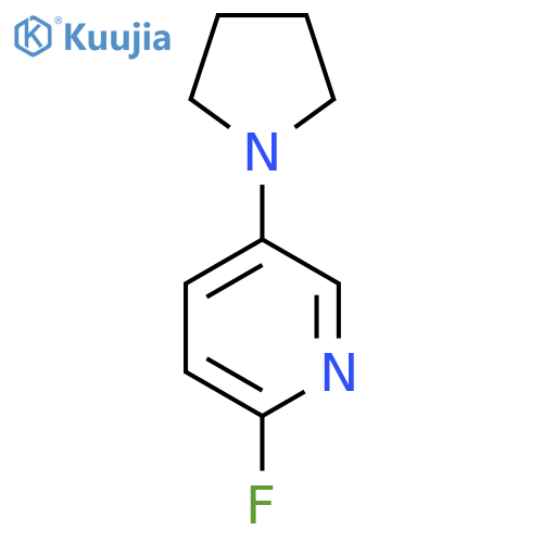 2-Fluoro-5-(pyrrolidin-1-yl)pyridine structure
