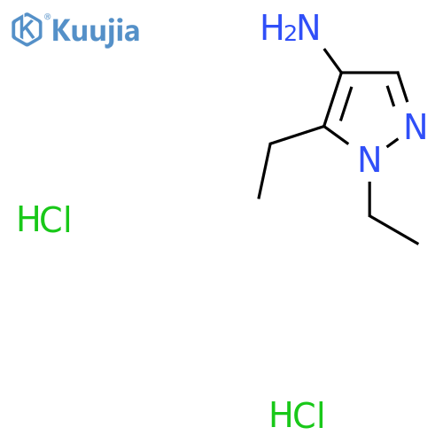 1,5-diethyl-1H-pyrazol-4-amine dihydrochloride structure