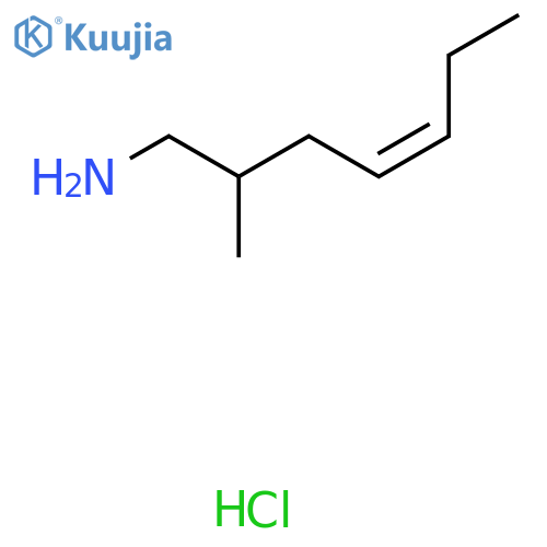 (4Z)-2-methylhept-4-en-1-amine hydrochloride structure