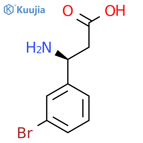 (S)-3-Amino-3-(3-bromo-phenyl)-propionic acid structure