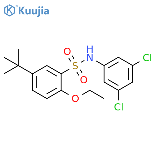 5-tert-butyl-N-(3,5-dichlorophenyl)-2-ethoxybenzene-1-sulfonamide structure
