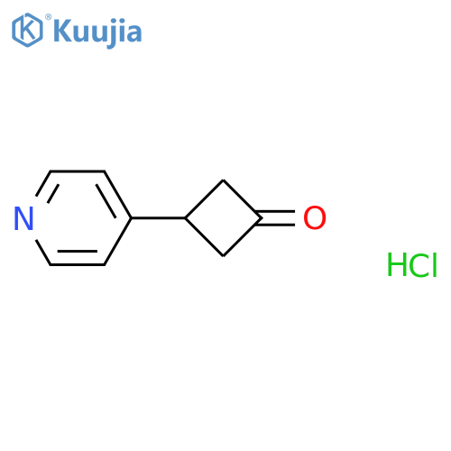 3-Pyridin-4-yl-cyclobutanone hydrochloride structure