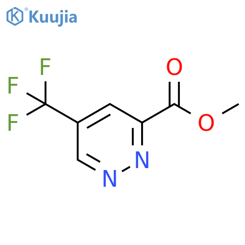 3-Pyridazinecarboxylic acid, 5-(trifluoromethyl)-, methyl ester structure