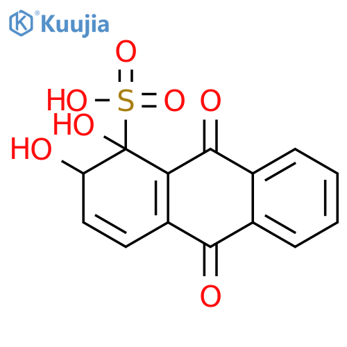 Anthracenesulfonicacid, 9,10-dihydro-1,2-dihydroxy-9,10-dioxo- (8CI,9CI) structure