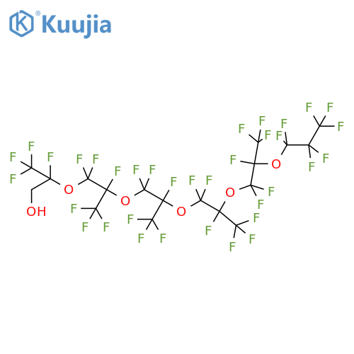 1H,1H-Perfluoro(2,5,8,11,14-pentamethyl-3,6,9,12,15-oxaoctadecan-1-ol) structure
