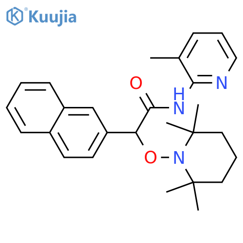 N-(3-Methyl-2-pyridinyl)-α-[(2,2,6,6-tetramethyl-1-piperidinyl)oxy]-2-naphthaleneacetamide structure