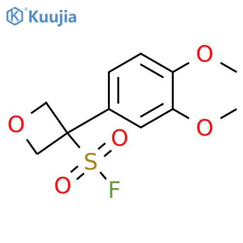 3-Oxetanesulfonyl fluoride, 3-(3,4-dimethoxyphenyl)- structure