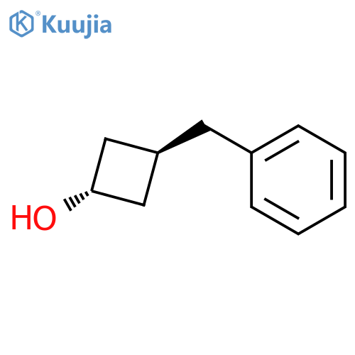 trans-3-(Phenylmethyl)cyclobutanol structure