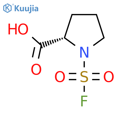 (2S)-1-(fluorosulfonyl)pyrrolidine-2-carboxylic acid structure