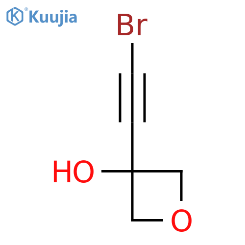 3-(2-Bromoethynyl)oxetan-3-ol structure