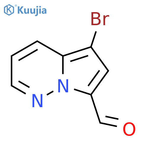 5-bromopyrrolo1,2-bpyridazine-7-carbaldehyde structure