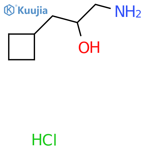 1-Amino-3-cyclobutylpropan-2-ol hydrochloride structure