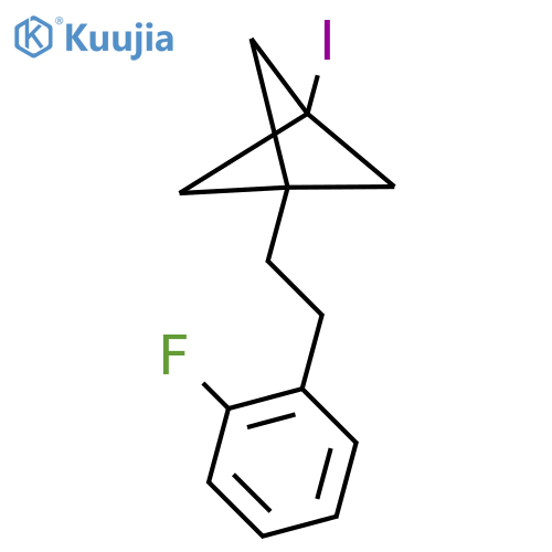 1-(2-Fluorophenethyl)-3-iodobicyclo[1.1.1]pentane structure