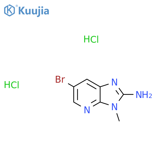 6-bromo-3-methyl-3H-imidazo[4,5-b]pyridin-2-amine dihydrochloride structure