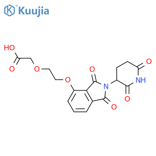 2-(2-{2-(2,6-dioxopiperidin-3-yl)-1,3-dioxo-2,3-dihydro-1H-isoindol-4-yloxy}ethoxy)acetic acid structure
