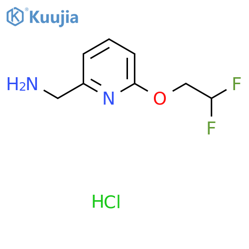 1-[6-(2,2-Difluoroethoxy)pyridin-2-yl]methanamine hydrochloride structure