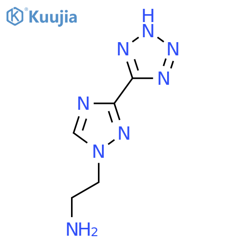 2-3-(2H-1,2,3,4-tetrazol-5-yl)-1H-1,2,4-triazol-1-ylethan-1-amine structure