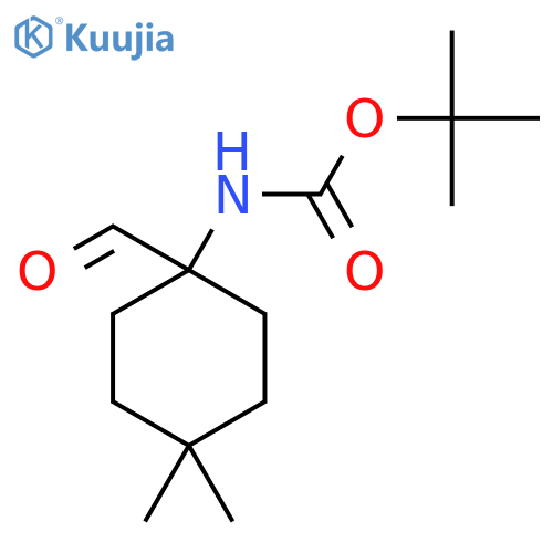 tert-butyl N-(1-formyl-4,4-dimethylcyclohexyl)carbamate structure