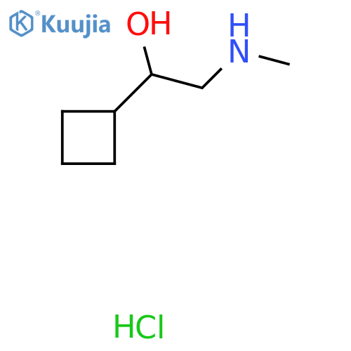 1-Cyclobutyl-2-(methylamino)ethan-1-ol hydrochloride structure