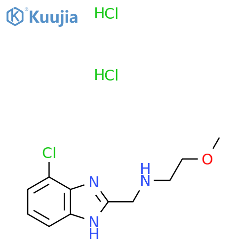 [(7-chloro-1H-1,3-benzodiazol-2-yl)methyl](2-methoxyethyl)amine dihydrochloride structure