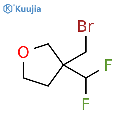 Furan, 3-(bromomethyl)-3-(difluoromethyl)tetrahydro- structure