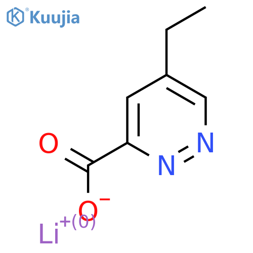 3-Pyridazinecarboxylic acid, 5-ethyl-, lithium salt (1:1) structure