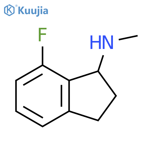 7-fluoro-N-methyl-2,3-dihydro-1H-inden-1-amine structure