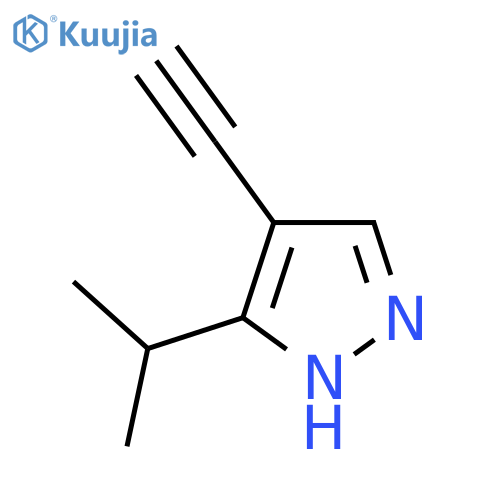 4-ethynyl-3-(propan-2-yl)-1H-pyrazole structure