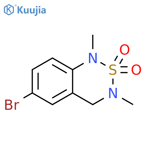 1H-2,1,3-Benzothiadiazine, 6-bromo-3,4-dihydro-1,3-dimethyl-, 2,2-dioxide structure