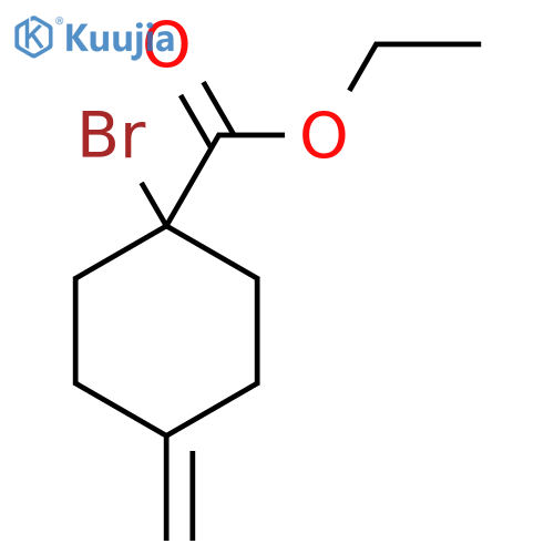 Ethyl 1-bromo-4-methylidenecyclohexane-1-carboxylate structure