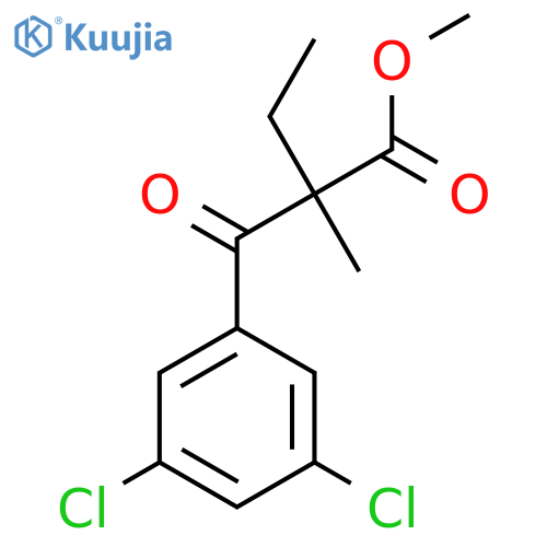 Methyl 2-(3,5-dichlorobenzoyl)-2-methylbutanoate structure