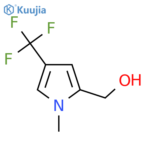 [1-methyl-4-(trifluoromethyl)-1H-pyrrol-2-yl]methanol structure