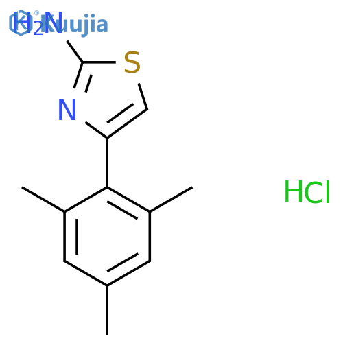 4-(2,4,6-Trimethylphenyl)-1,3-thiazol-2-amine hydrochloride structure