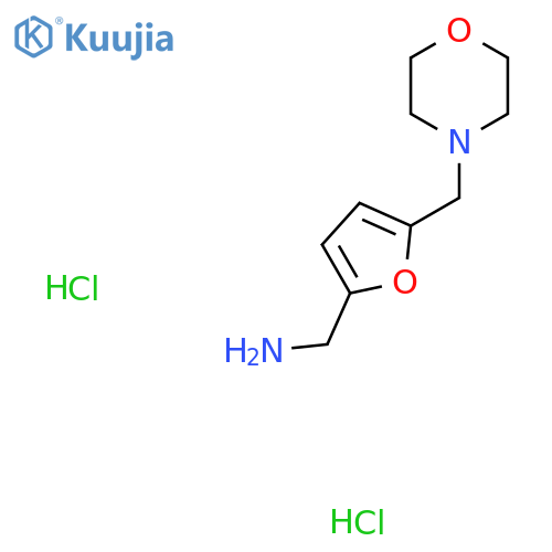 1-{5-[(Morpholin-4-yl)methyl]furan-2-yl}methanamine dihydrochloride structure