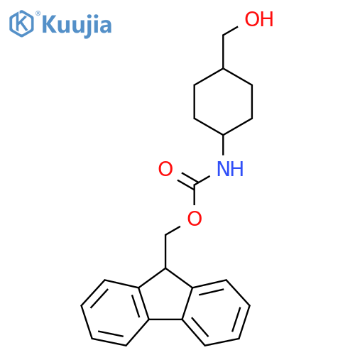 (9H-Fluoren-9-yl)methyl ((1r,4r)-4-(hydroxymethyl)cyclohexyl)carbamate structure