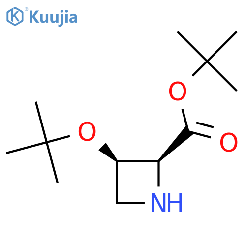 tert-butyl (2S,3R)-3-(tert-butoxy)azetidine-2-carboxylate structure